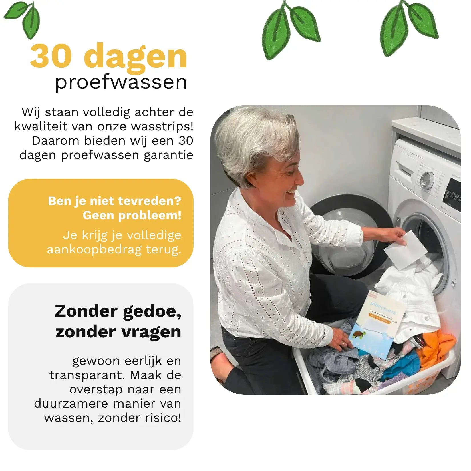 Milieuvriendelijke Wasstrips